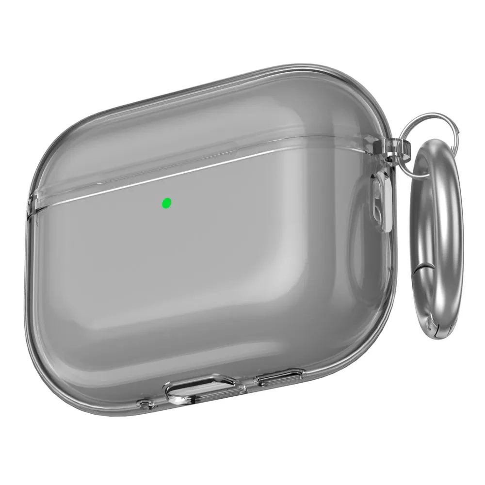 Чохол AhaStyle Transparent TPU Case для Airpods Pro 3 Black Chornyy