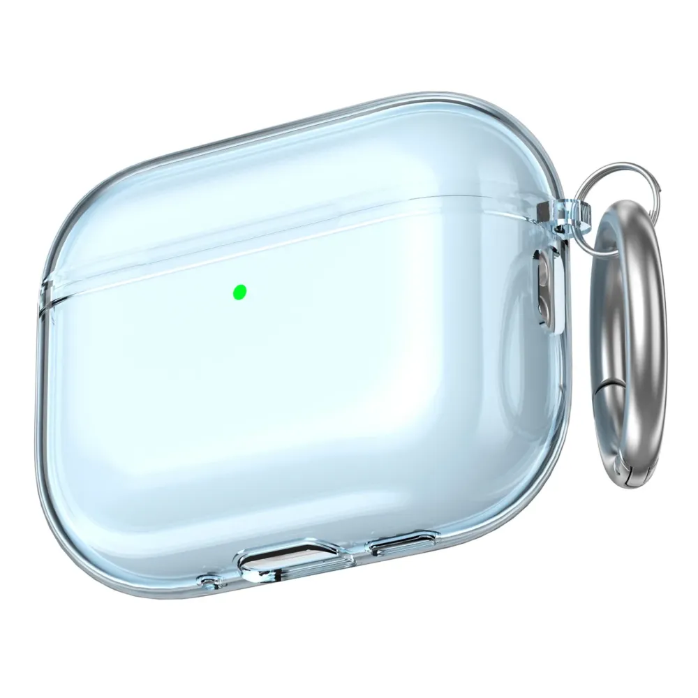 Чохол AhaStyle Transparent TPU Case для Airpods Pro 3 Blue Syniy
