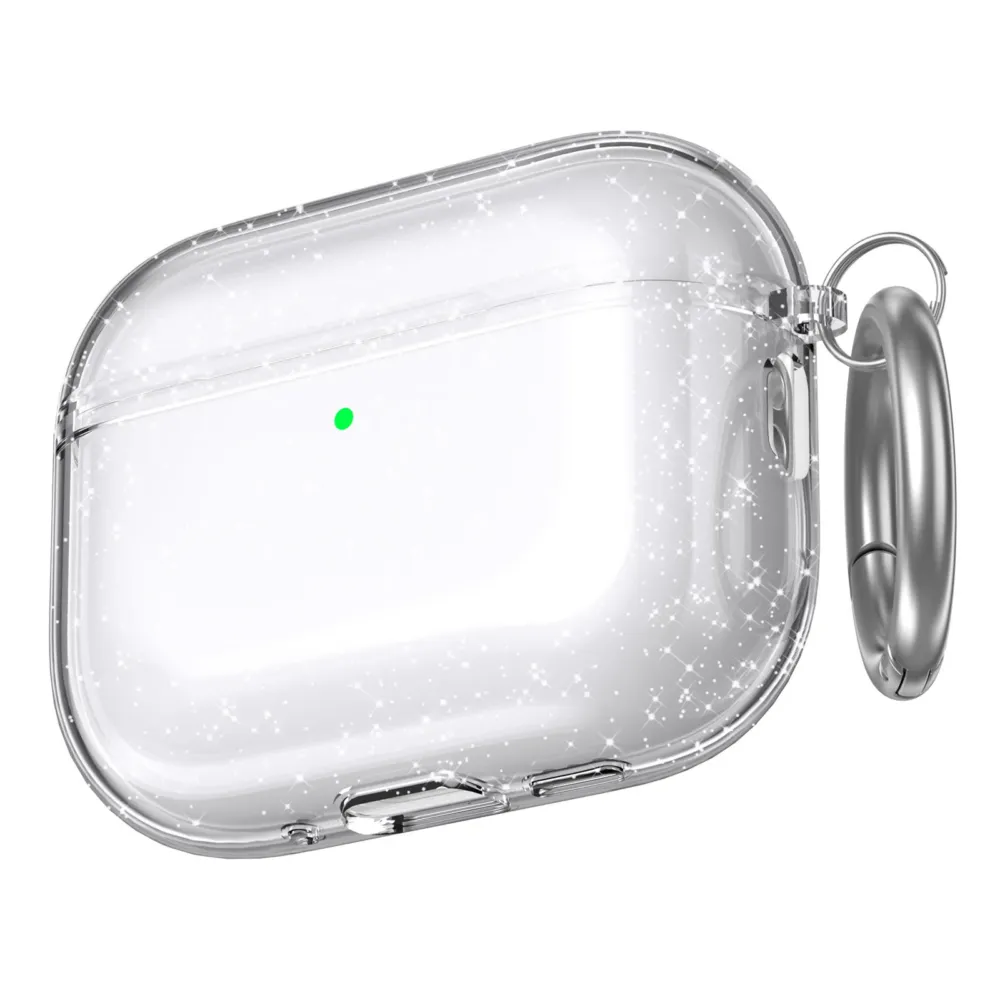 Чохол AhaStyle Transparent TPU Case для Airpods Pro 3 Glitter Prozoryy