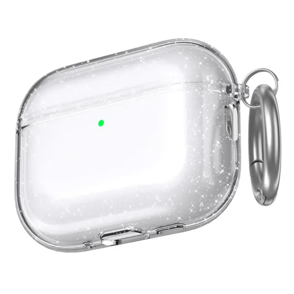 Чохол AhaStyle Transparent TPU Case для Airpods Pro 3 Glitter