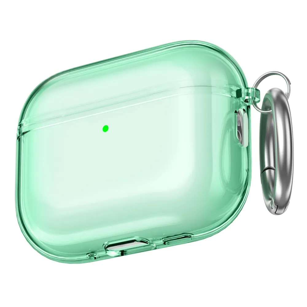 Чохол AhaStyle Transparent TPU Case для Airpods Pro 3 Green Zelenyy