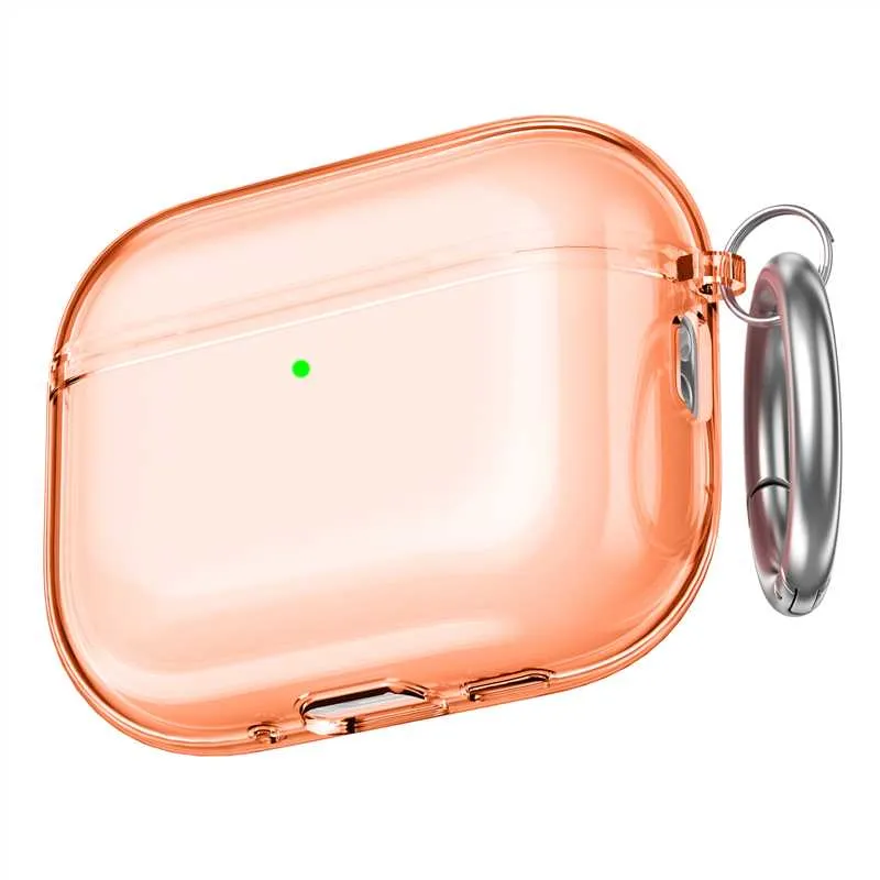Чохол AhaStyle Transparent TPU Case для Airpods Pro 3 Orange