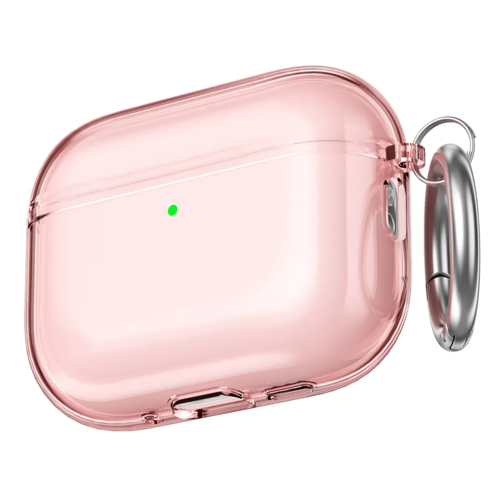Чохол AhaStyle Transparent TPU Case для Airpods Pro 3 Pink Rozhevyy