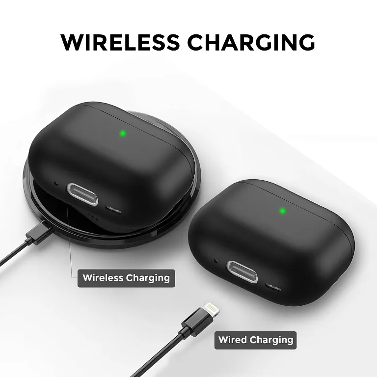 Чохол AhaStyle Ultra-Thin Colorful Silicone Case для Airpods 4 Black