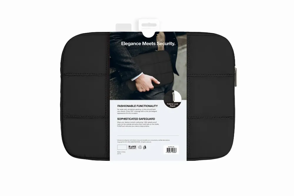 Чохол-папка AmazingThing Glamour Sleeve для Macbook 14’’ Black