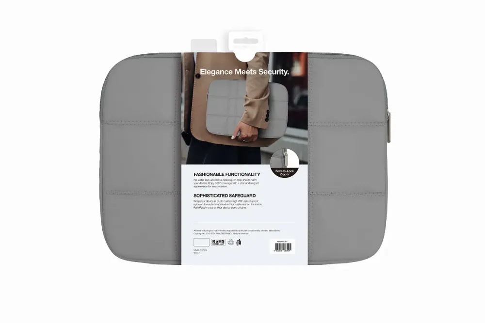Чохол-папка AmazingThing Glamour Sleeve для Macbook 14’’ Gray