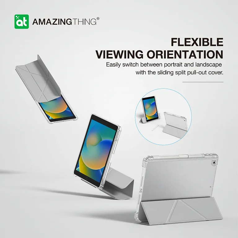 Чохол-книжка AmazingThing Minimal Case для iPad 10.2" Light Grey