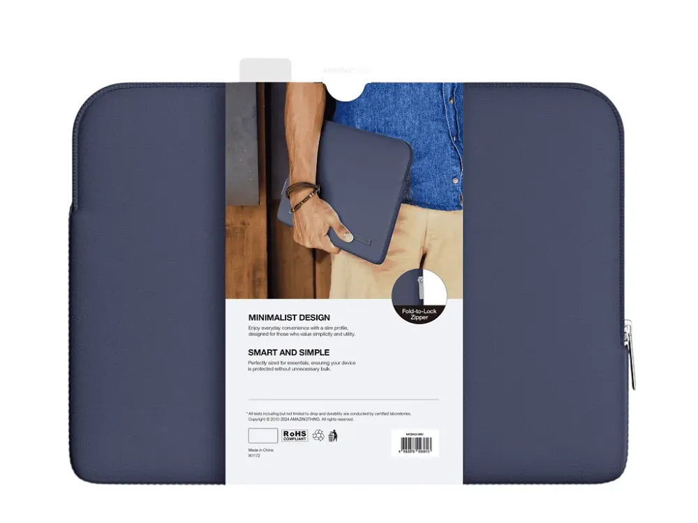 Чохол-папка AmazingThing Minimal Sleeve для Macbook 14’’ Blue