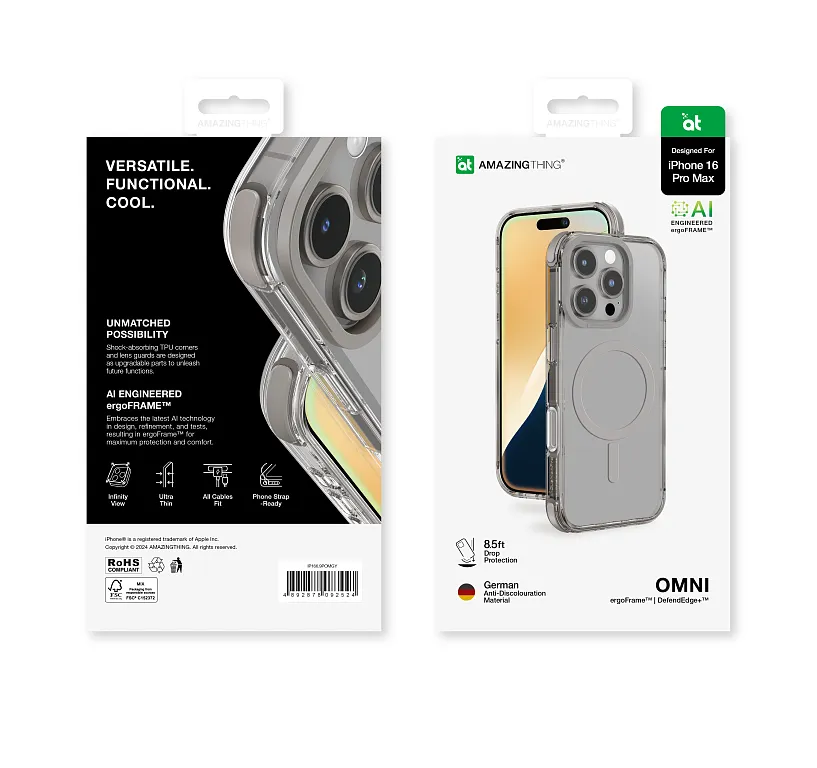 Чохол-накладка AmazingThing Omni Case для iPhone 16 Pro Max with MagSafe Grey