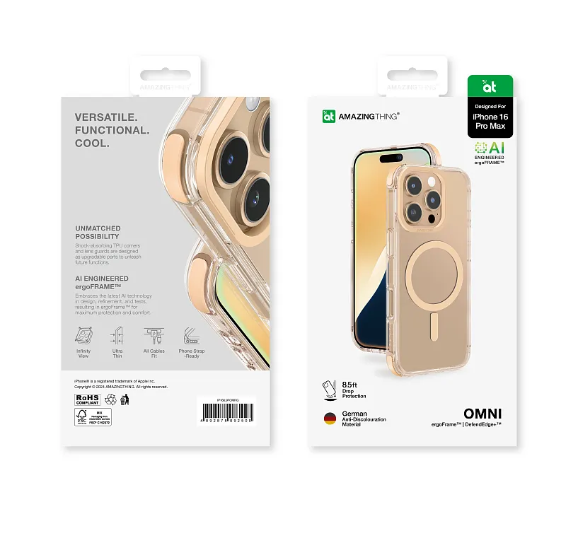 Чохол-накладка AmazingThing Omni Case для iPhone 16 Pro Max with MagSafe Rose Gold