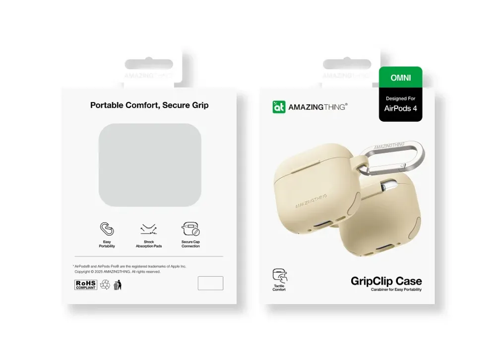 Чохол AmazingThing Omni GripClip Case для Airpods 4 Desert