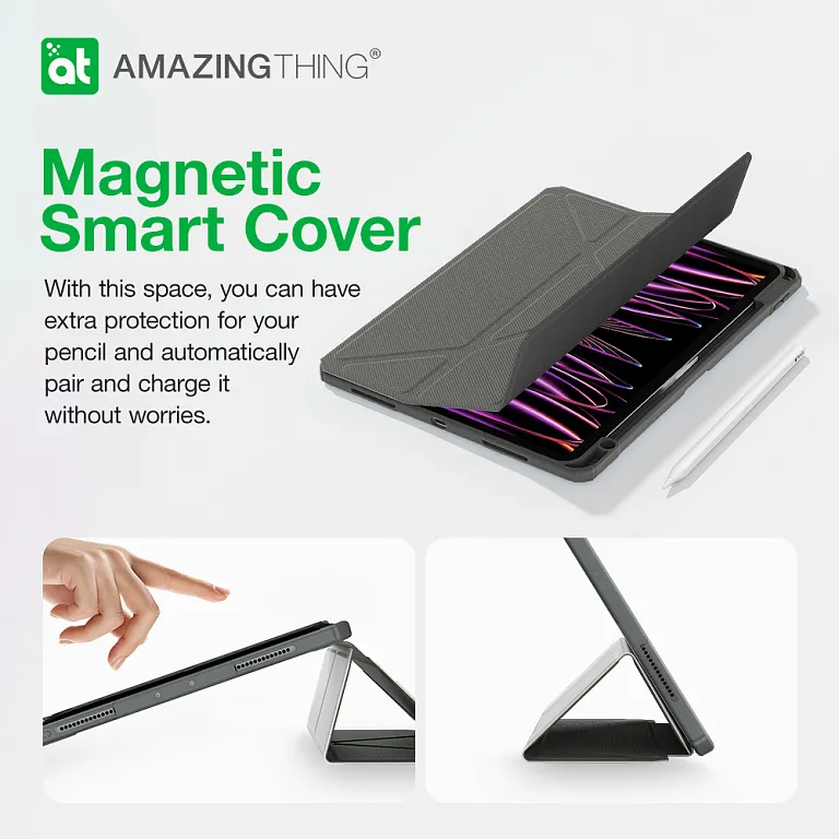 Чохол-книжка AmazingThing Titan Pro Drop Proof Case для iPad Pro 11" Grey