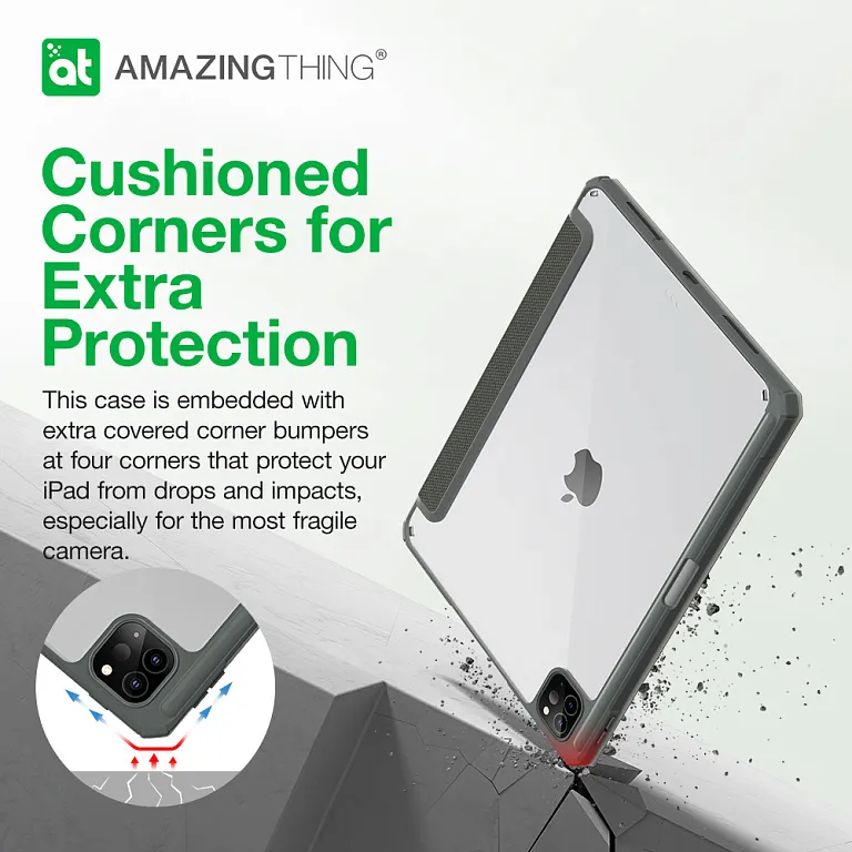 Чохол-книжка AmazingThing Titan Pro Drop Proof Case для iPad Pro 11" Grey