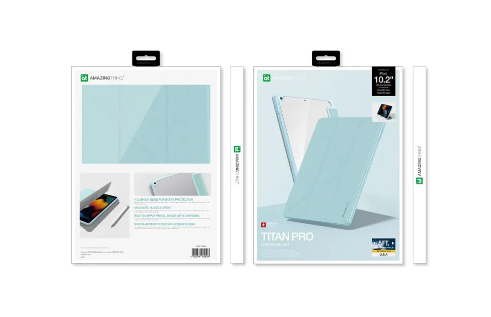 Чохол-книжка AmazingThing Titan Pro Folio Case для iPad 10.2''Blue