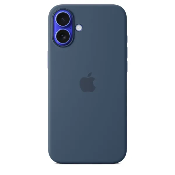 Чохол-накладка Apple Silicone Case 1:1 для iPhone 16 Plus with MagSafe Denim