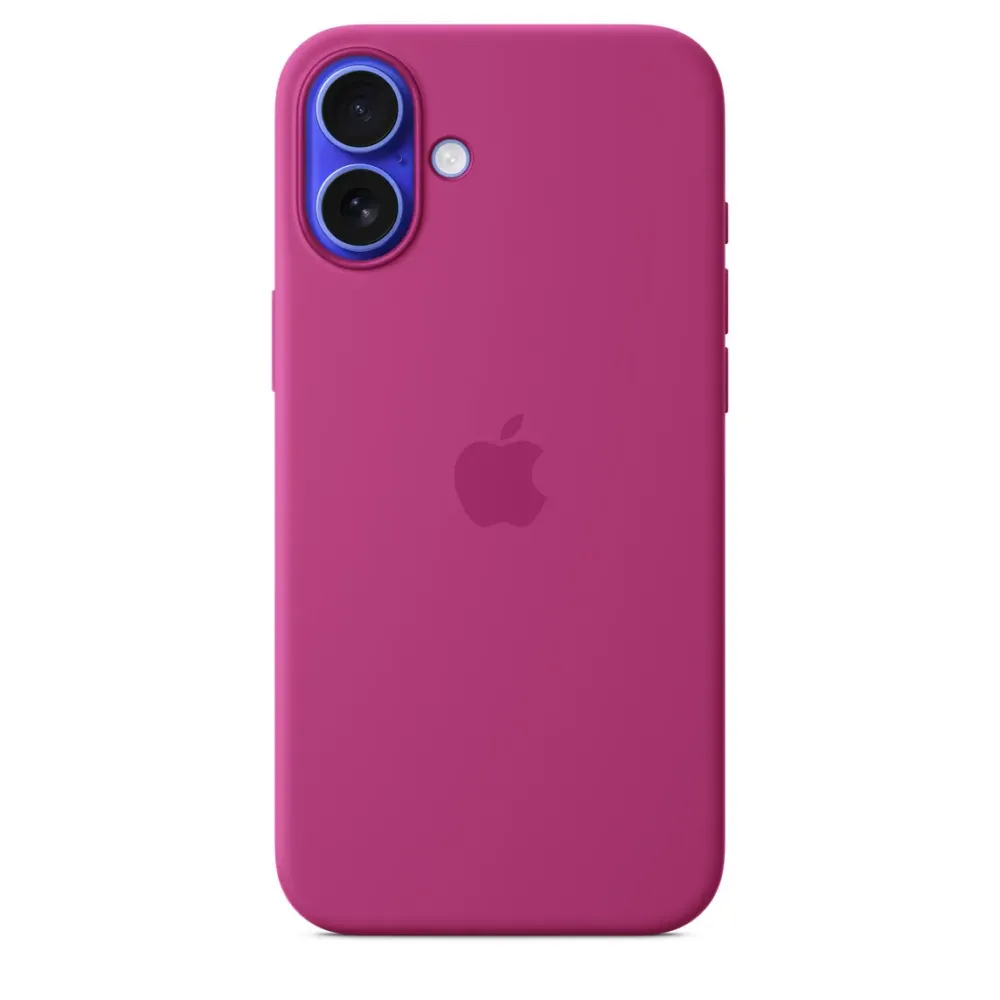 Чохол-накладка Apple Silicone Case 1:1 для iPhone 16 Plus with MagSafe Fuchsia Rozhevyy