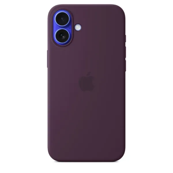 Чохол-накладка Apple Silicone Case 1:1 для iPhone 16 Plus with MagSafe Plum