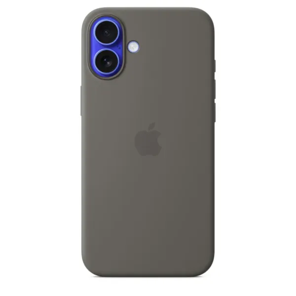 Чохол-накладка Apple Silicone Case 1:1 для iPhone 16 Plus with MagSafe Stone Grey