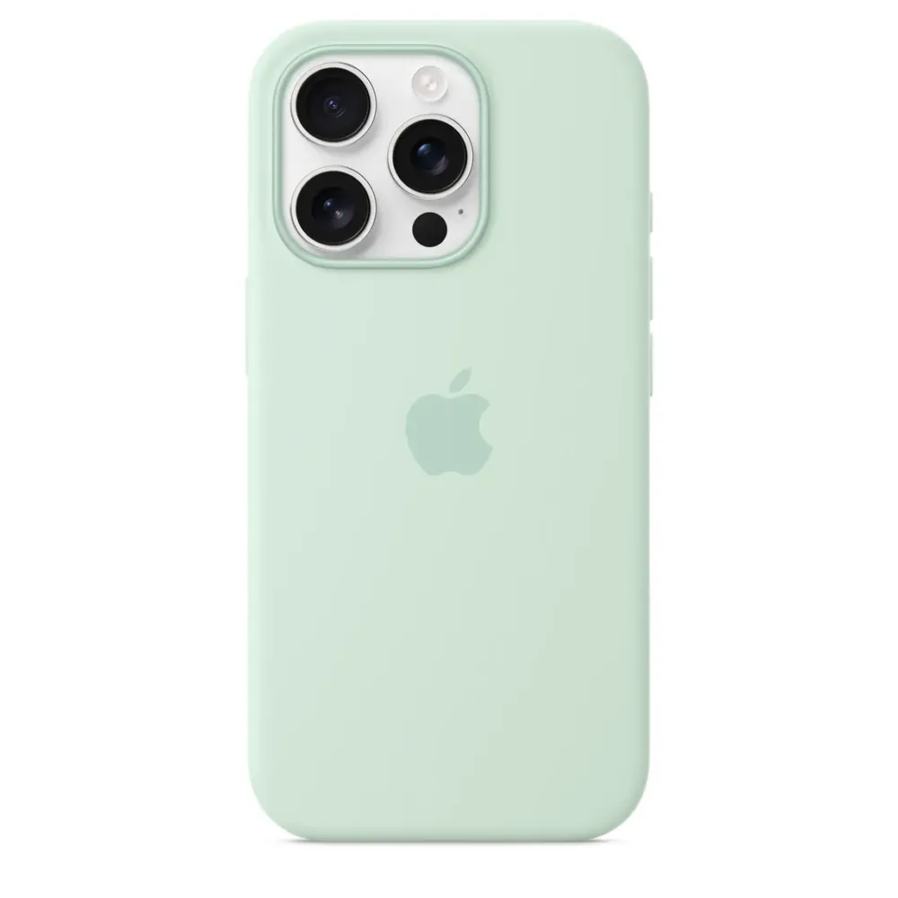 Чохол-накладка Apple Silicone Case 1:1 для iPhone 16 Pro Max with MagSafe Aquamarine Zelenyy