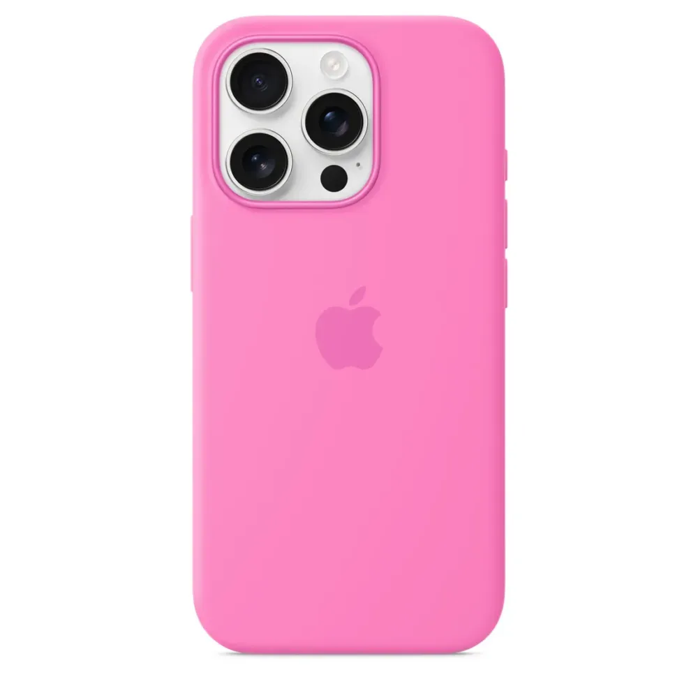 Чохол-накладка Apple Silicone Case 1:1 для iPhone 16 Pro with MagSafe Peony Rozhevyy