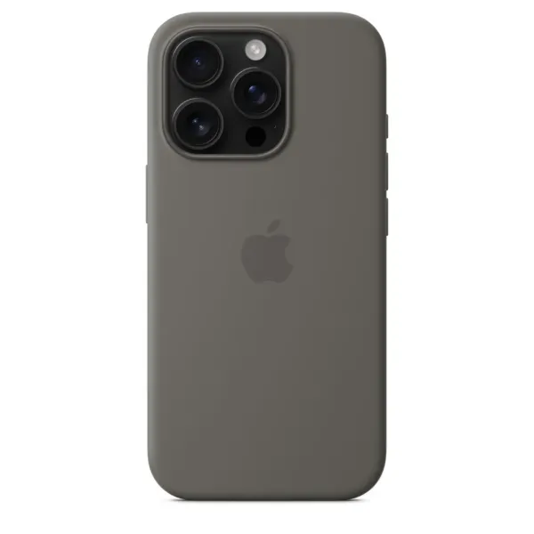 Чохол-накладка Apple Silicone Case 1:1 для iPhone 16 Pro Max with MagSafe Stone Grey
