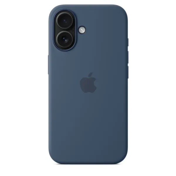 Чохол-накладка Apple Silicone Case 1:1 для iPhone 16 with MagSafe Denim