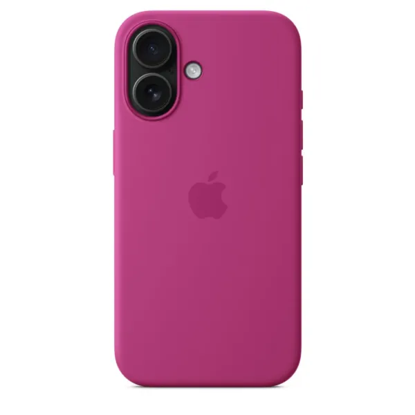 Чохол-накладка Apple Silicone Case 1:1 для iPhone 16 with MagSafe Fuchsia