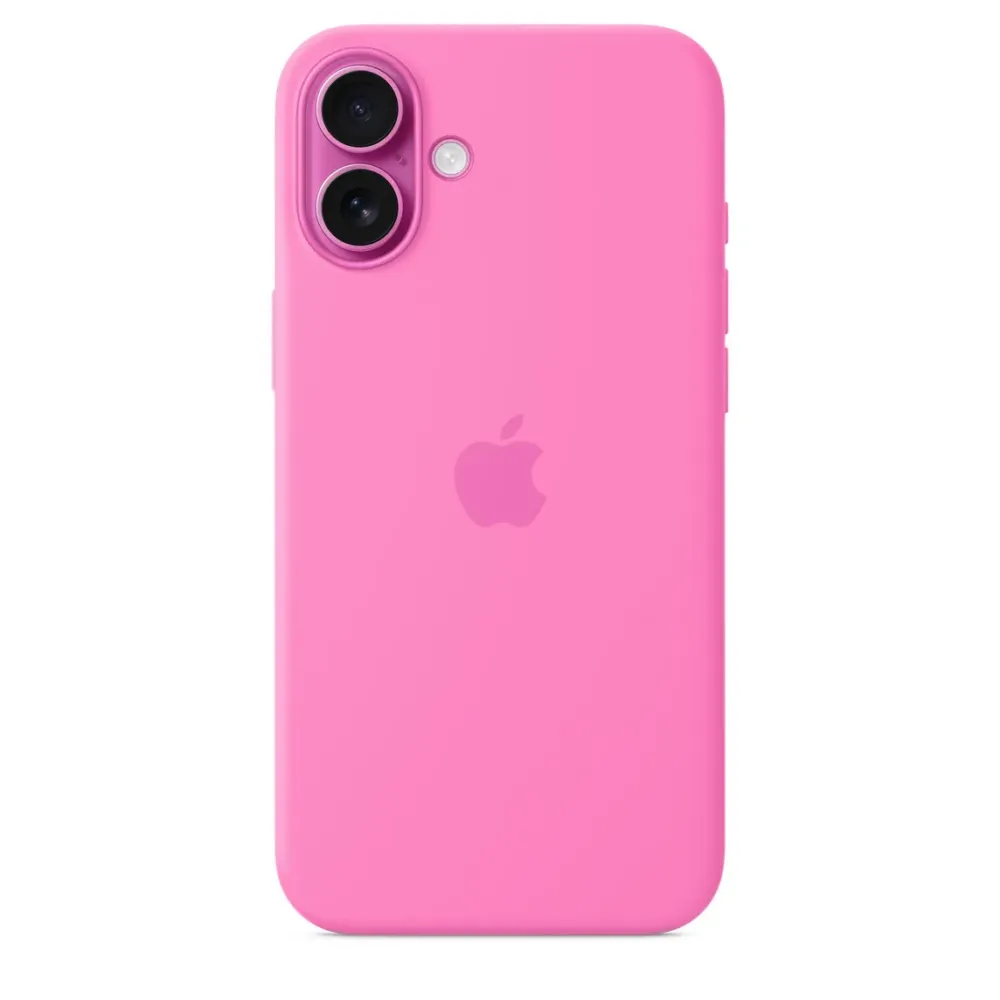 Чохол-накладка Apple Silicone Case 1:1 для iPhone 16 Plus with MagSafe Peony Rozhevyy
