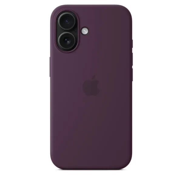 Чохол-накладка Apple Silicone Case 1:1 для iPhone 16 with MagSafe Plum