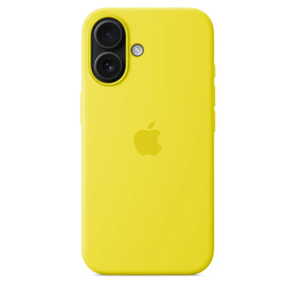 Чохол-накладка Apple Silicone Case 1:1 для iPhone 16 with MagSafe Star Fruit Zhovtyy