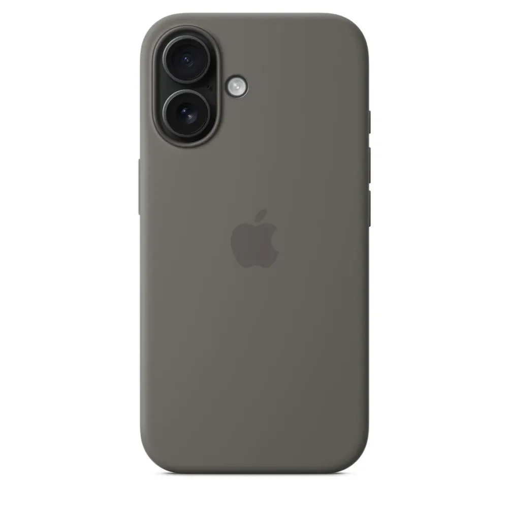 Чохол-накладка Apple Silicone Case 1:1 для iPhone 16 with MagSafe Stone Grey Zelenyy