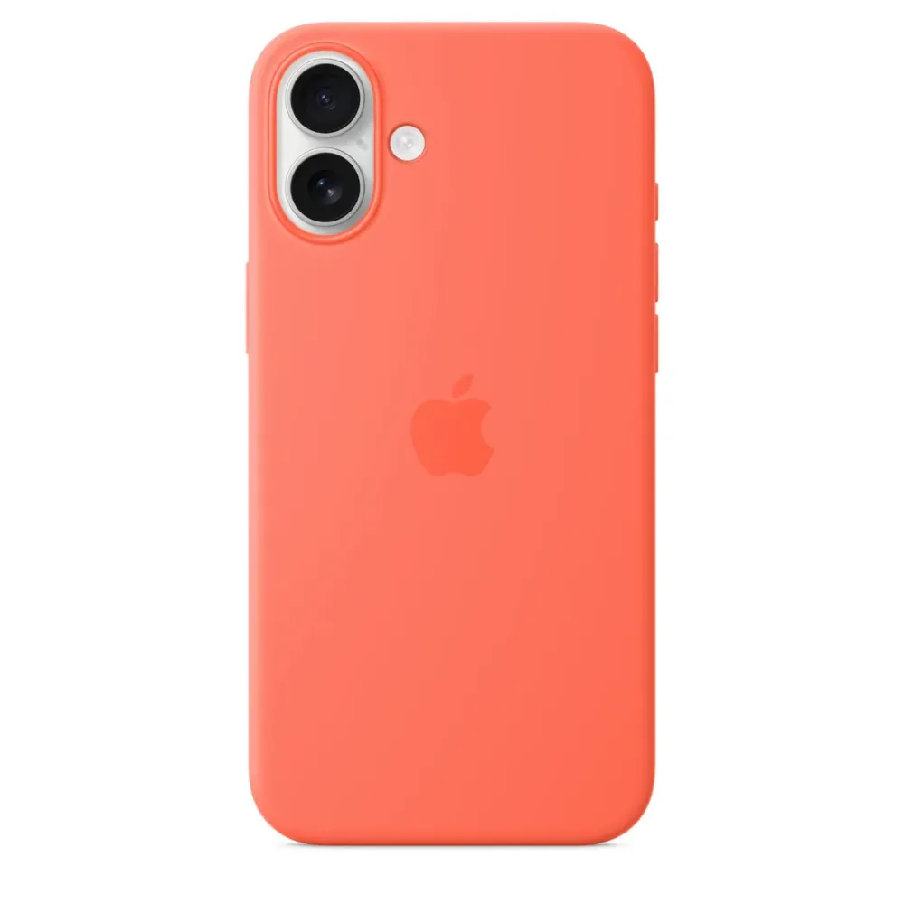 Чохол-накладка Apple Silicone Case 1:1 для iPhone 16 with MagSafe Tangerine Pomaranchevyy