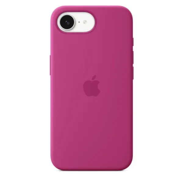 Чохол-накладка Apple Silicone Case 1:1 для iPhone 16e/17e with MagSafe Fuchsia