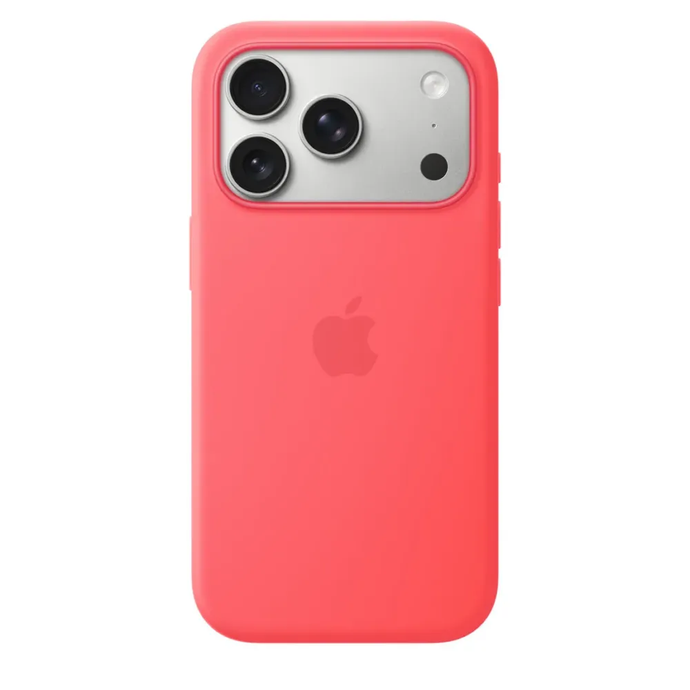 Чохол-накладка Apple Silicone Case 1:1 для iPhone 17 Pro with MagSafe Bright Guava Rozhevyy