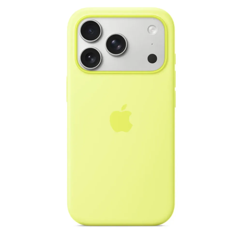 Чохол-накладка Apple Silicone Case 1:1 для iPhone 17 Pro with MagSafe Neon Yellow Zhovtyy
