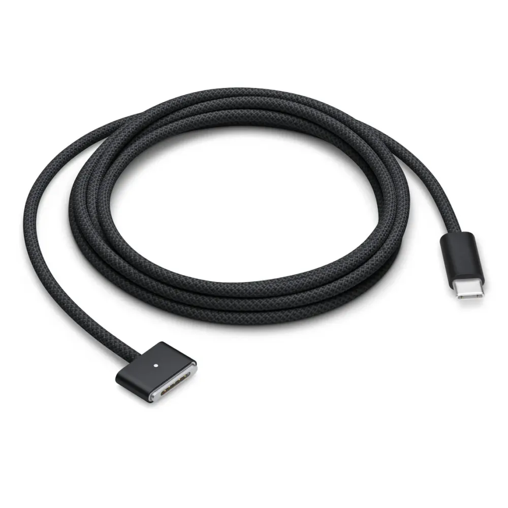 Кабель Apple USB-C to MagSafe 3 Cable (2m) Space Black (Original) Chornyy