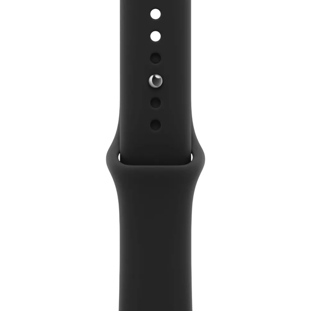 Apple Watch Series 12 GPS 42mm Black Aluminum Case with Black Sport Band - S/M