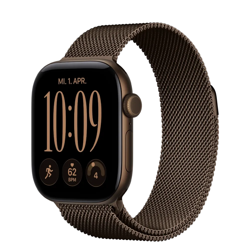 Apple Watch Series 12 GPS 42mm Dark Bronze Aluminum Case with Dark Bronze Milanese Loop