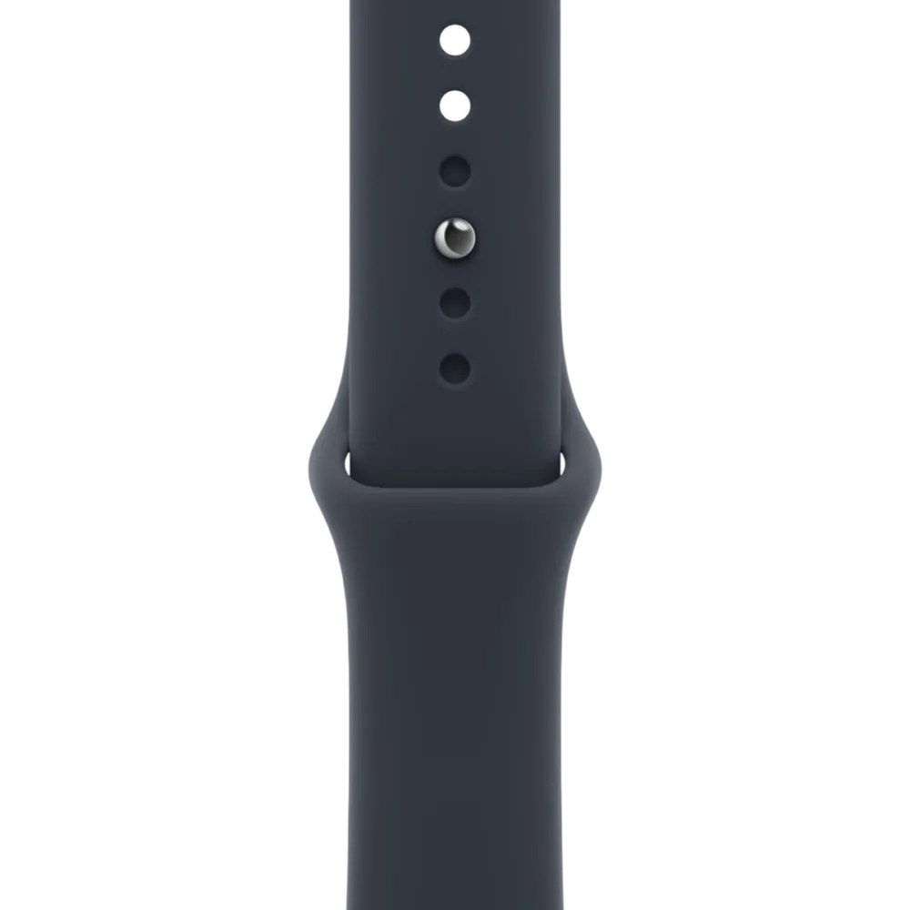 Apple Watch Series 12 GPS + Cellular 46mm Natural Titanium Case with Navy Blue Sport Band - M/L