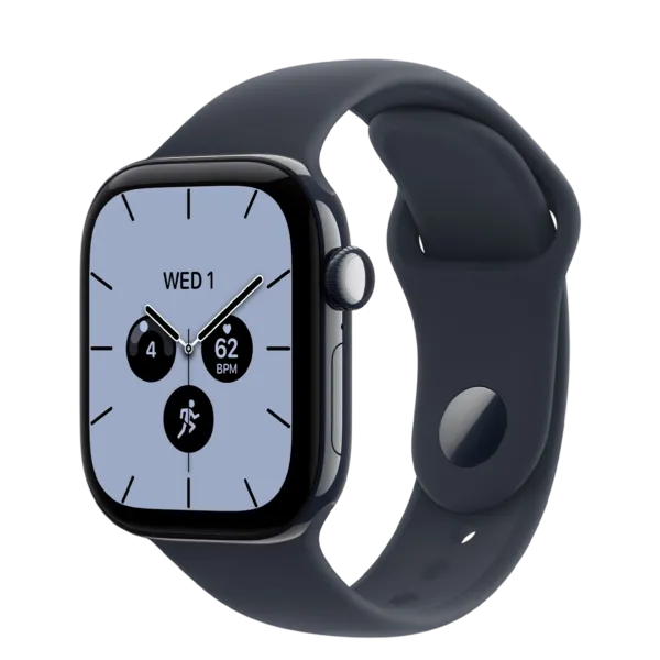 Apple Watch Series 12 GPS + Cellular 42mm Night Blue Ceramic Case with Navy Blue Sport Band - S/M