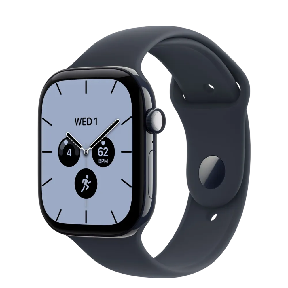 Apple Watch Series 12 GPS + Cellular 46mm Night Blue Ceramic Case with Navy Blue Sport Band - M/L