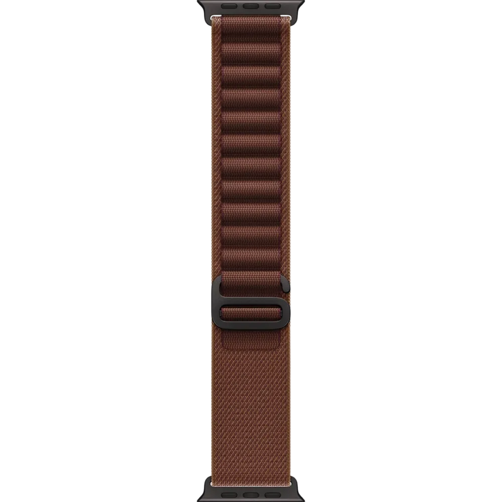 Apple Watch Ultra 4 GPS + Cellular 49mm Black Titanium Case with Burgundy Alpine Loop - Medium
