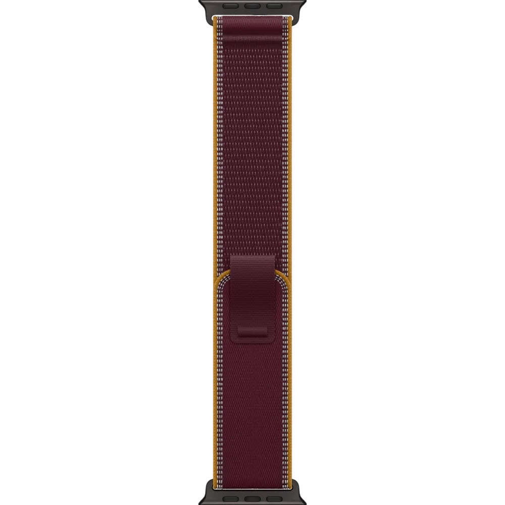 Apple Watch Ultra 4 GPS + Cellular 49mm Black Titanium Case with Burgundy Trail Loop - M/L
