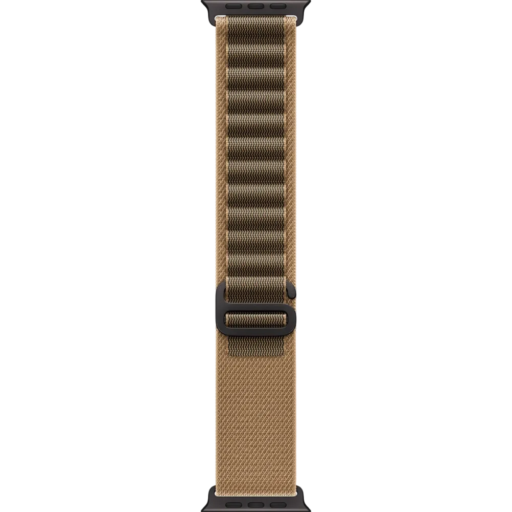 Apple Watch Ultra 4 GPS + Cellular 49mm Black Titanium Case with Desert Alpine Loop - Medium (MJCT4+MKF44)