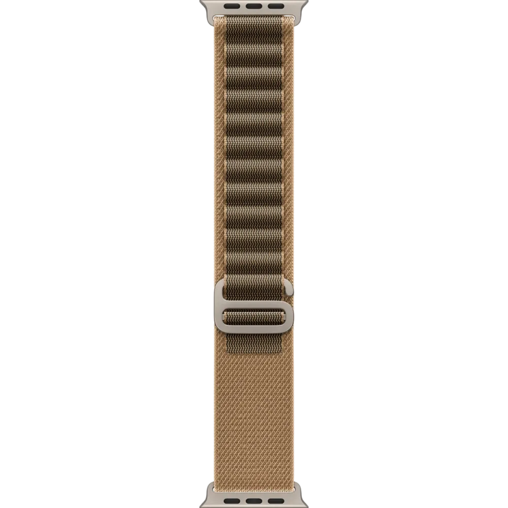 Apple Watch Ultra 4 GPS + Cellular 49mm Natural Titanium Case with Desert Alpine Loop - Medium