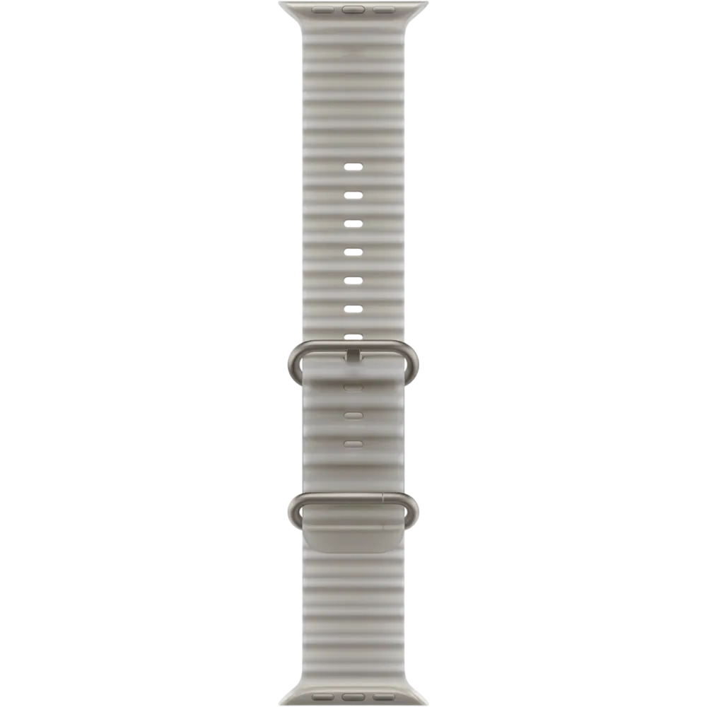 Apple Watch Ultra 4 GPS + Cellular 49mm Natural Titanium Case with Translucent Gray Ocean Band