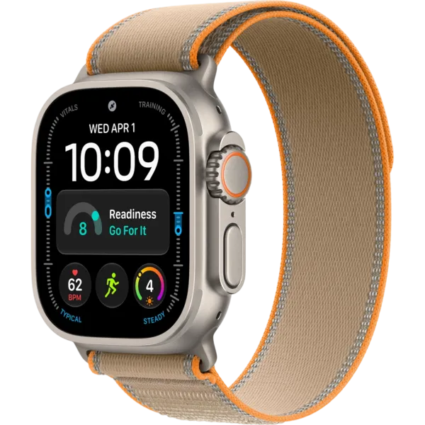 Apple Watch Ultra 4 GPS + Cellular 49mm Natural Titanium Case with Sand Trail Loop - M/L