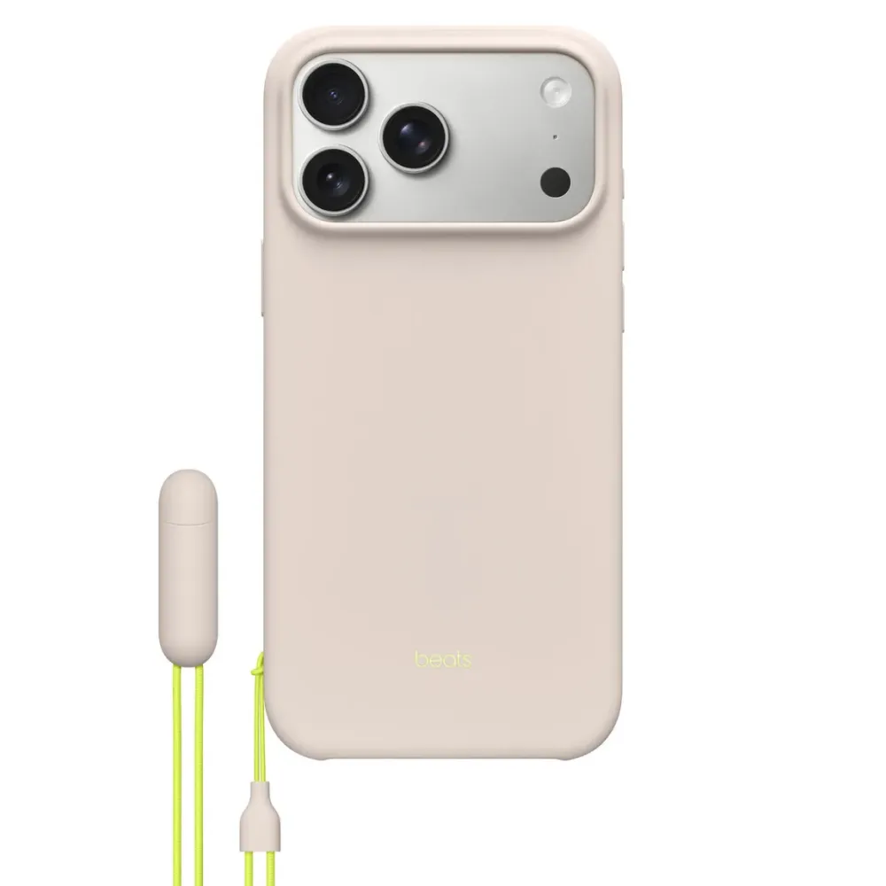 Чохол-накладка Beats iPhone 17 Pro Case with MagSafe and Camera Control with Kickstand Lime Stone Bezhevyy