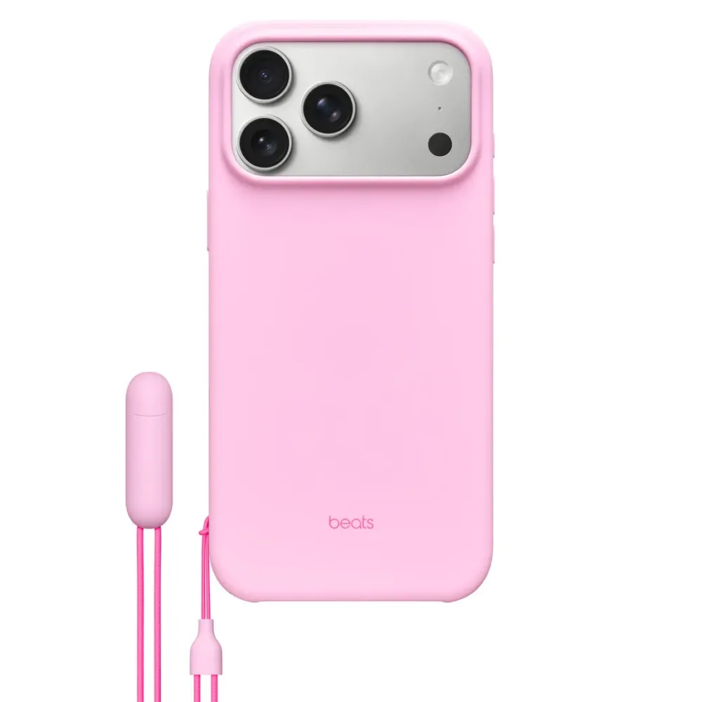 Чохол-накладка Beats iPhone 17 Pro Case with MagSafe and Camera Control with Kickstand Pebble Pink Rozhevyy