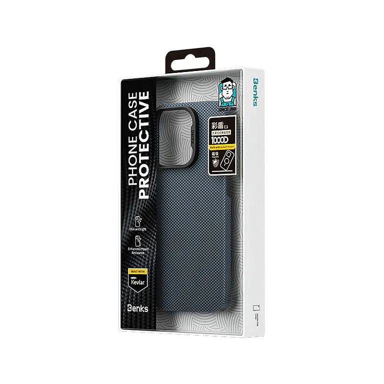 Чохол-накладка Benks Armor Tint (1000D) Kevlar Case для iPhone 16 Pro Max with MagSafe Starry Blue